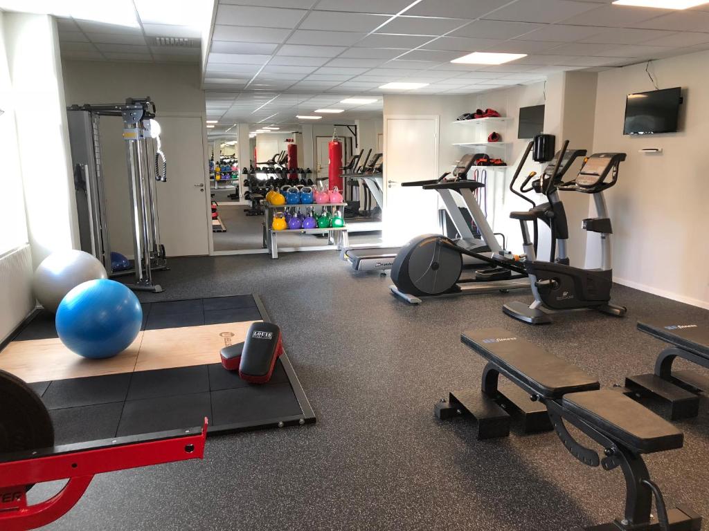 Fitness centrum a/nebo fitness zařízení v ubytování Piteå Stadshotell