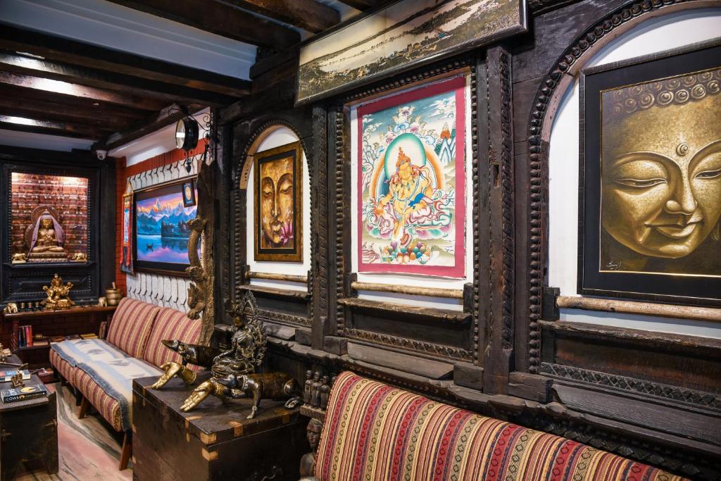 Posezení v ubytování Nepal Pavilion Inn