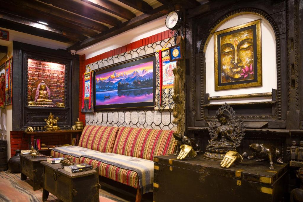 Posezení v ubytování Nepal Pavilion Inn