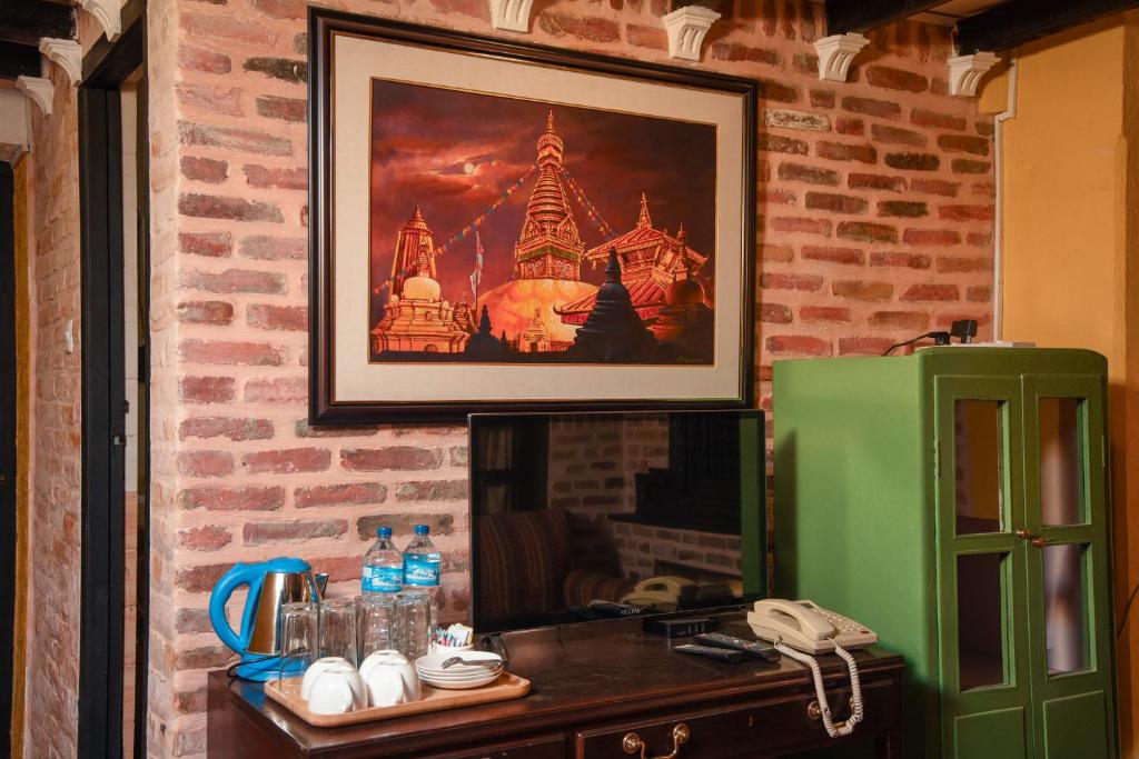Kuchyň nebo kuchyňský kout v ubytování Nepal Pavilion Inn