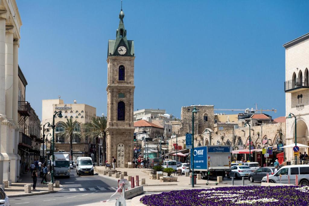 Nespecifikovaný výhled na destinaci Tel Aviv nebo výhled na město při pohledu z hotelu