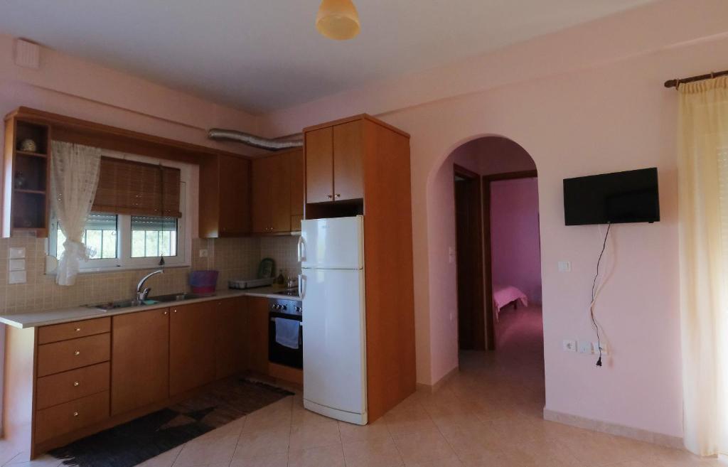 Kuchyň nebo kuchyňský kout v ubytování Mina Apartments