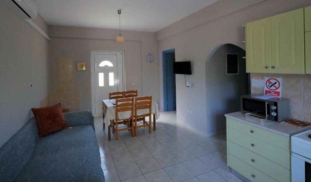 Kuchyň nebo kuchyňský kout v ubytování Mina Apartments