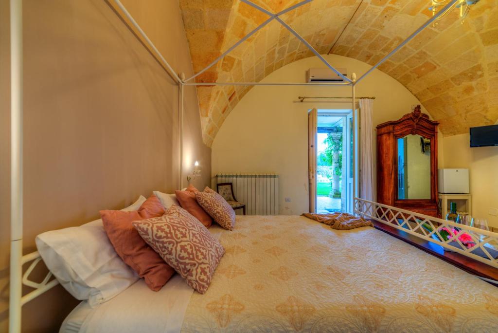 Postel nebo postele na pokoji v ubytování Masseria Sorani