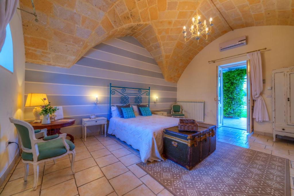 Postel nebo postele na pokoji v ubytování Masseria Sorani