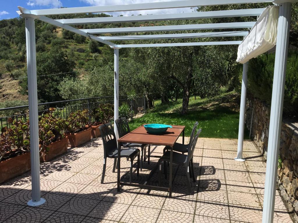 Patio lub wspólna przestrzeń na świeżym powietrzu w obiekcie Agriturismo Oltrealmare