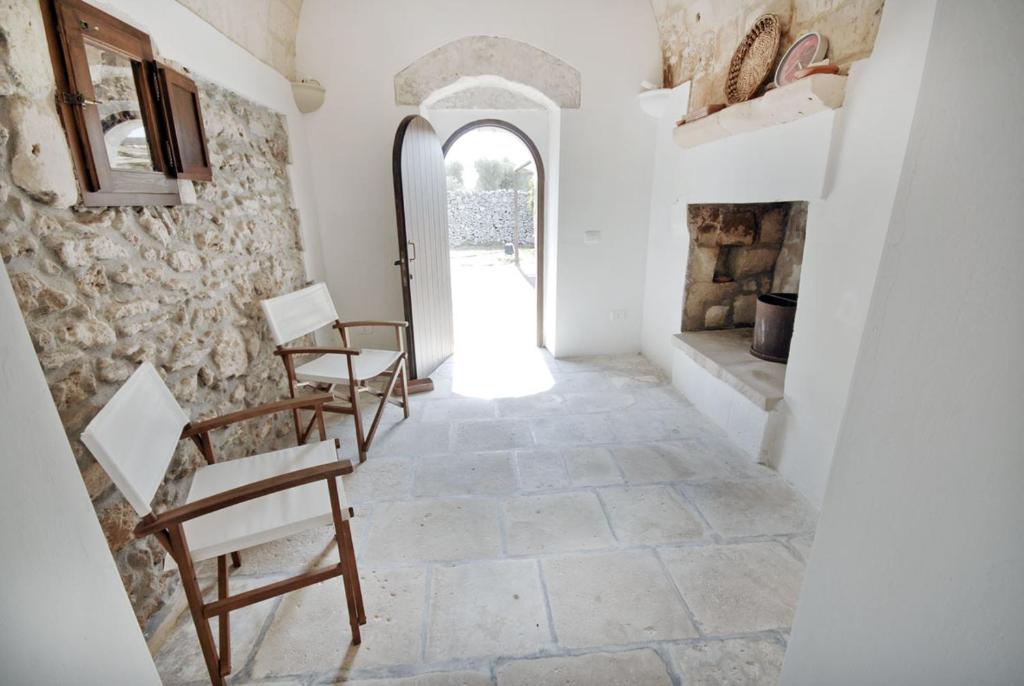 Posezení v ubytování Masseria Berzario