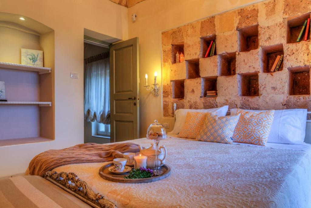 Postel nebo postele na pokoji v ubytování Masseria Sorani