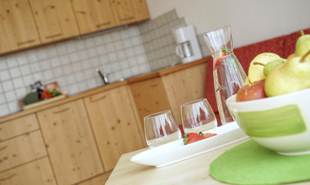 Kuchyň nebo kuchyňský kout v ubytování Residence Walder
