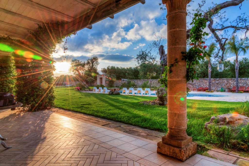 Zahrada ubytování Masseria Sorani