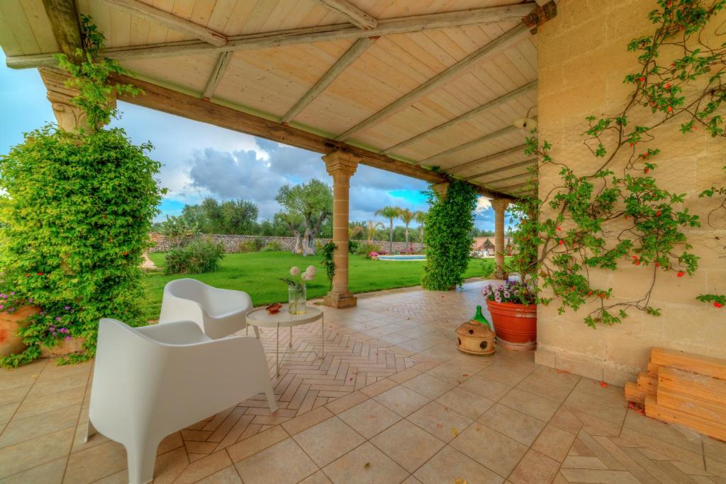 Zahrada ubytování Masseria Sorani
