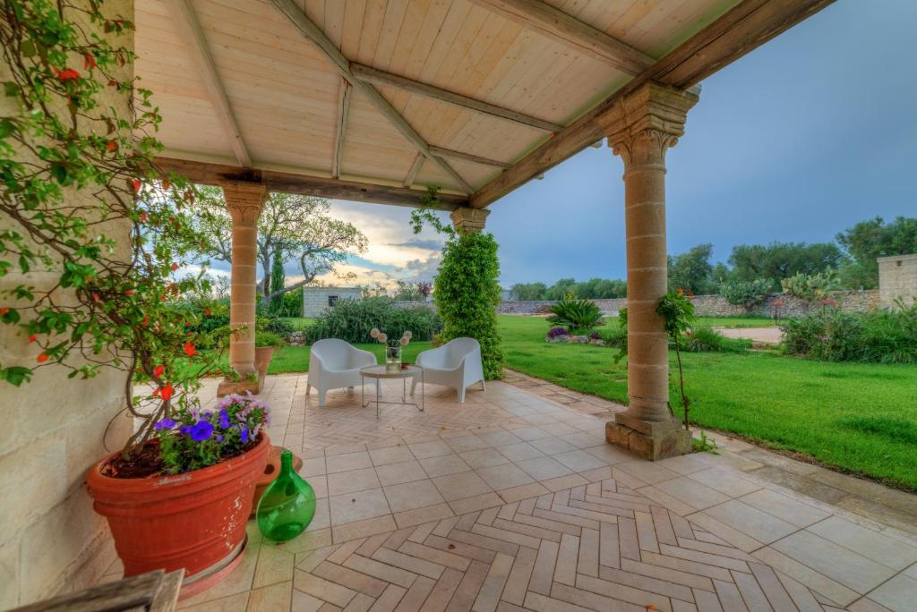 Zahrada ubytování Masseria Sorani