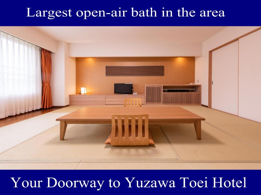 largest open air bath in the area your doorway to vyuwa hotel at Yuzawa Toei Hotel in Yuzawa