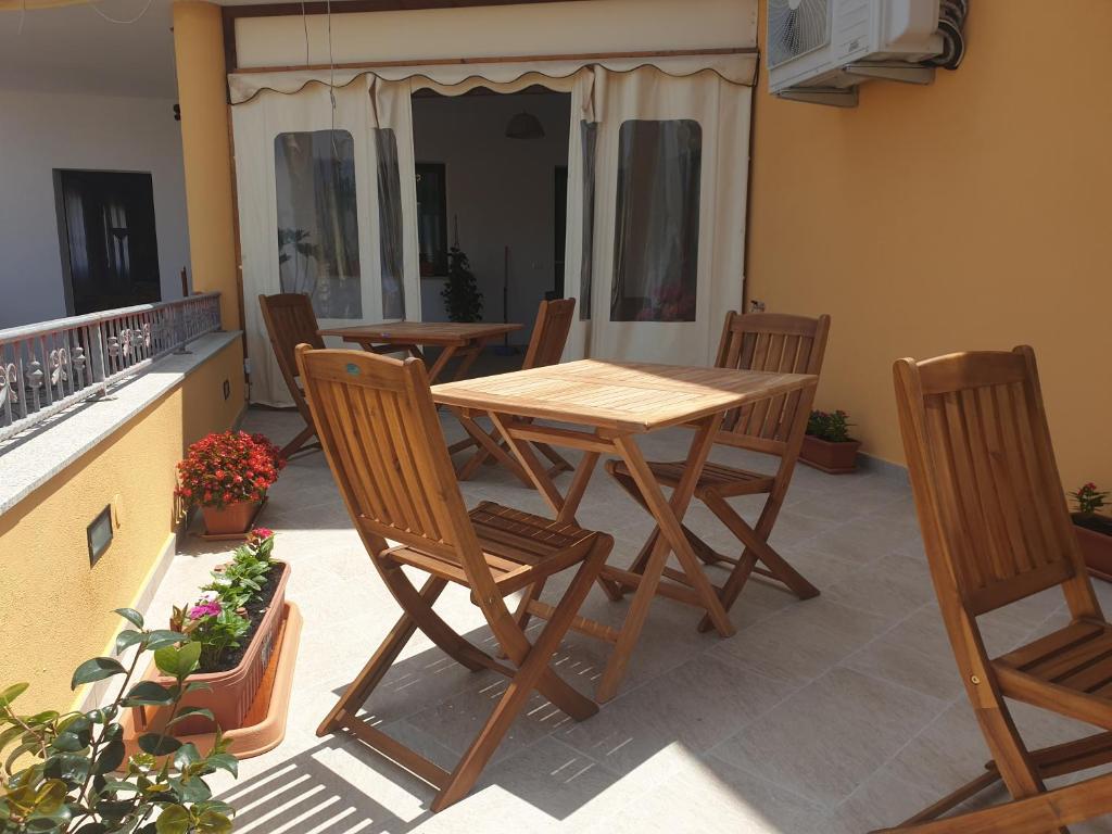 Balkon lub taras w obiekcie Caletta sul Mare