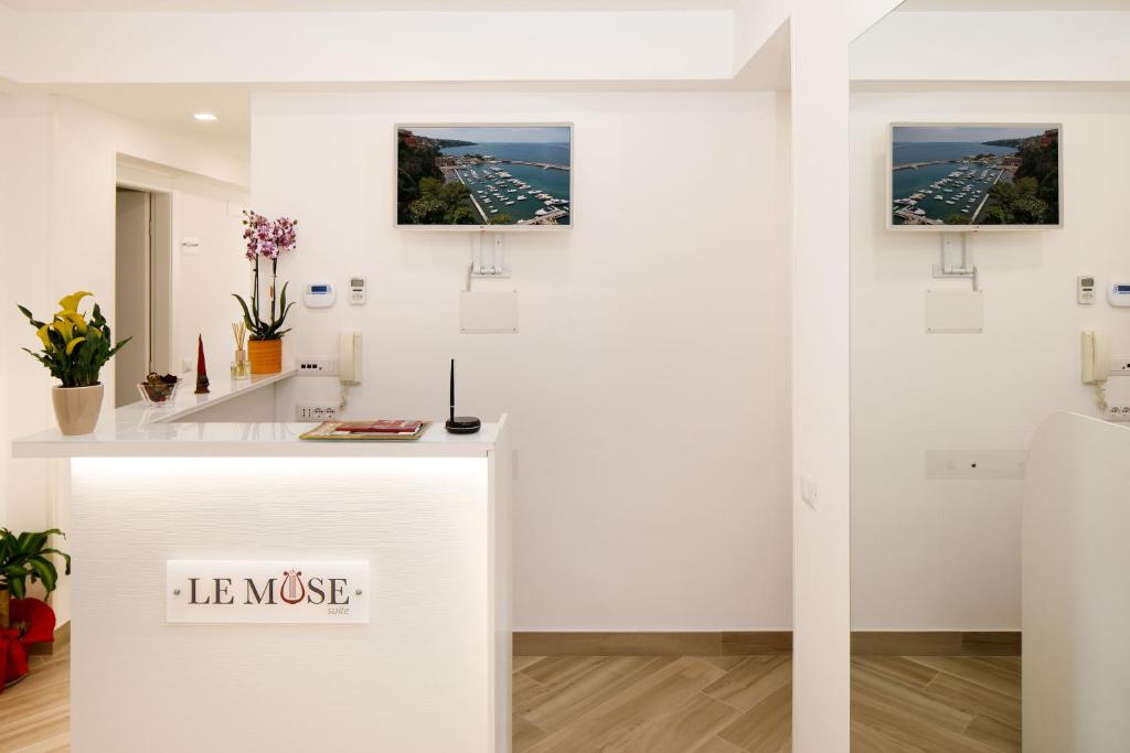 TV a/nebo společenská místnost v ubytování Le Muse Suite