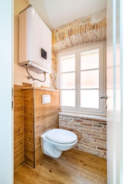 Koupelna v ubytování Idassa Atrium rooms
