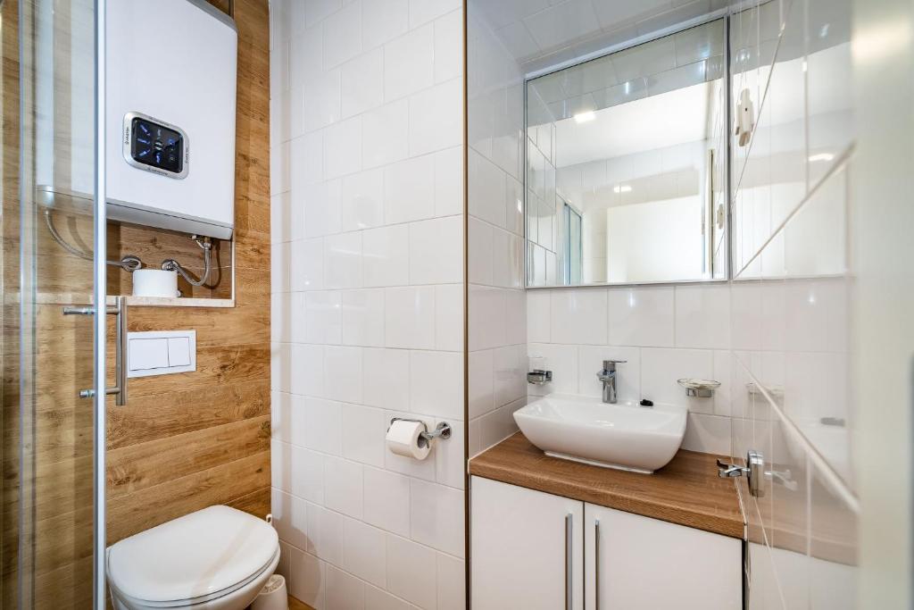 Koupelna v ubytování Idassa Atrium rooms