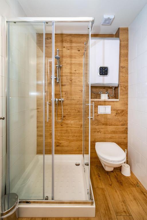 Koupelna v ubytování Idassa Atrium rooms