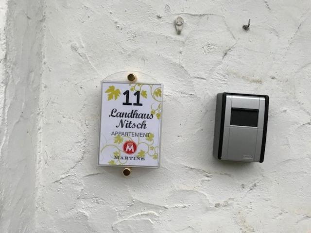 Certifikát, ocenenie alebo iný dokument vystavený v ubytovaní Landhaus Nitsch Appartement - Gästehaus Nitsch Appartement