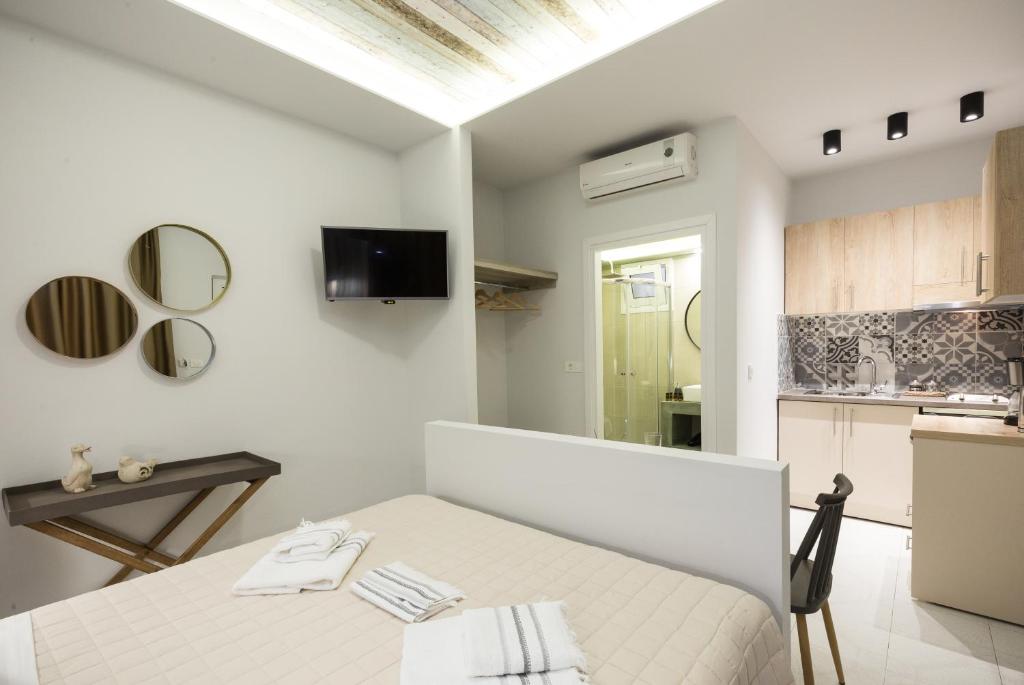 TV a/nebo společenská místnost v ubytování NK Apartments
