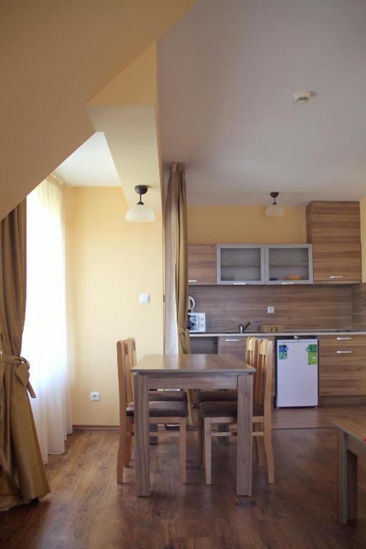 Kuchyň nebo kuchyňský kout v ubytování Horizont Apartments
