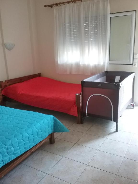 Łóżko lub łóżka w pokoju w obiekcie Apartments Christina