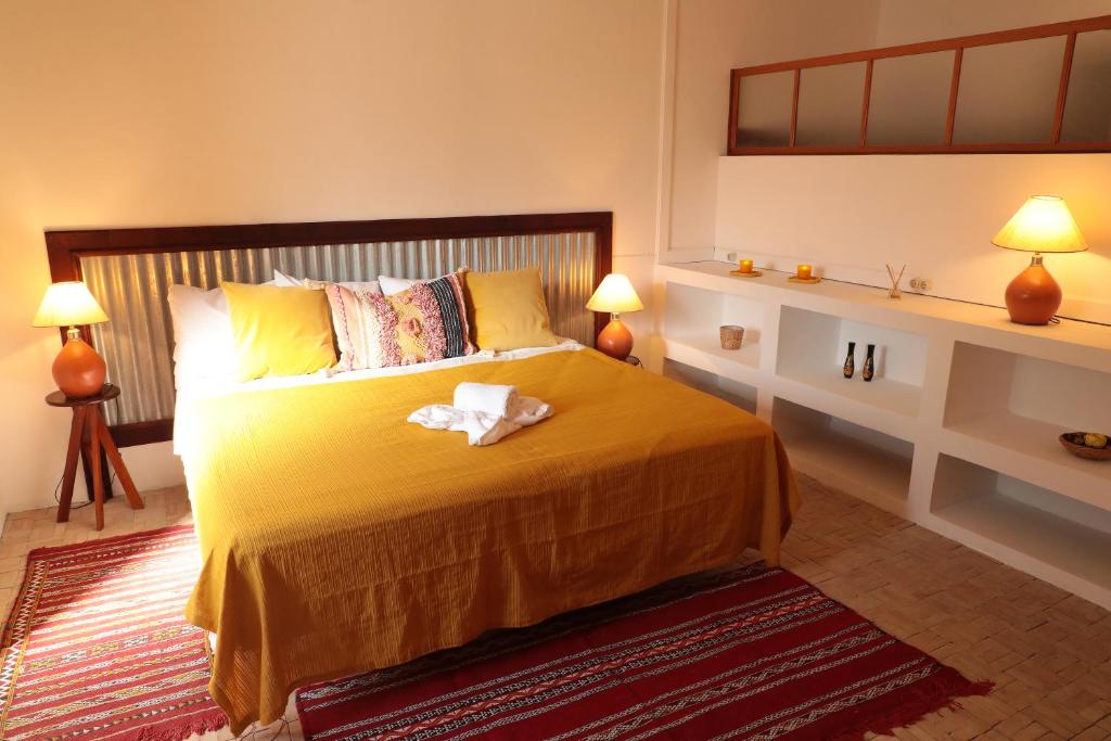 Postel nebo postele na pokoji v ubytování Casa Colonial Koenig