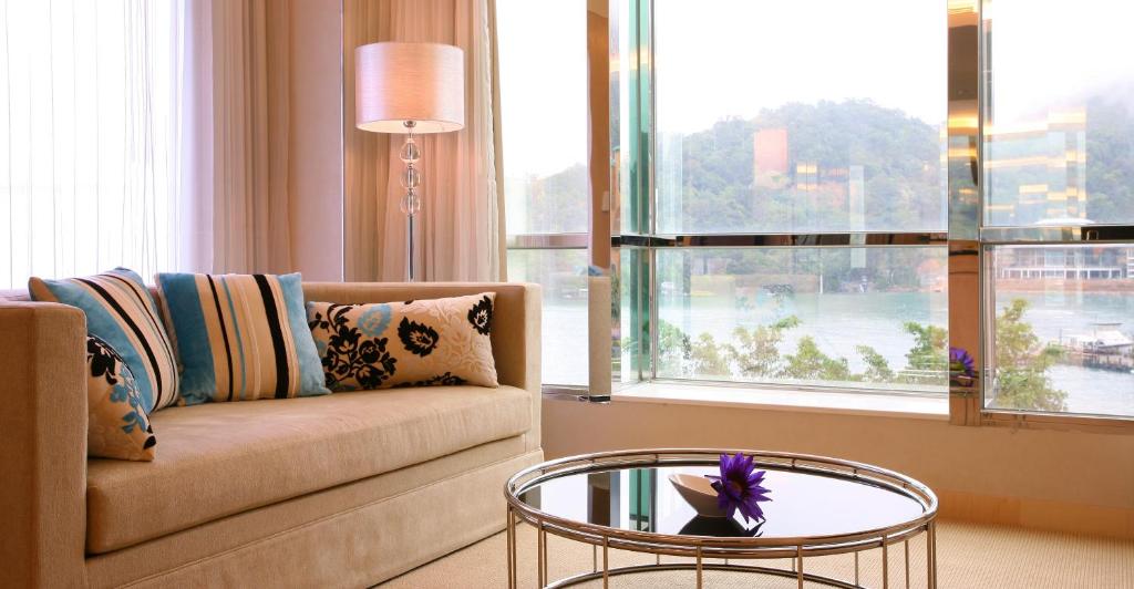 Posezení v ubytování The Crystal Resort Sun Moon Lake
