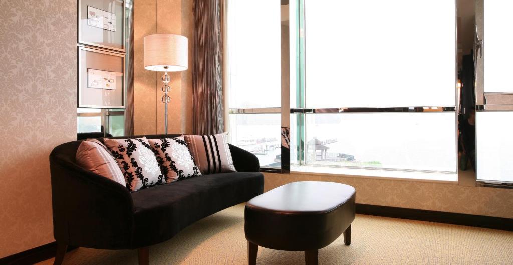 Posezení v ubytování The Crystal Resort Sun Moon Lake