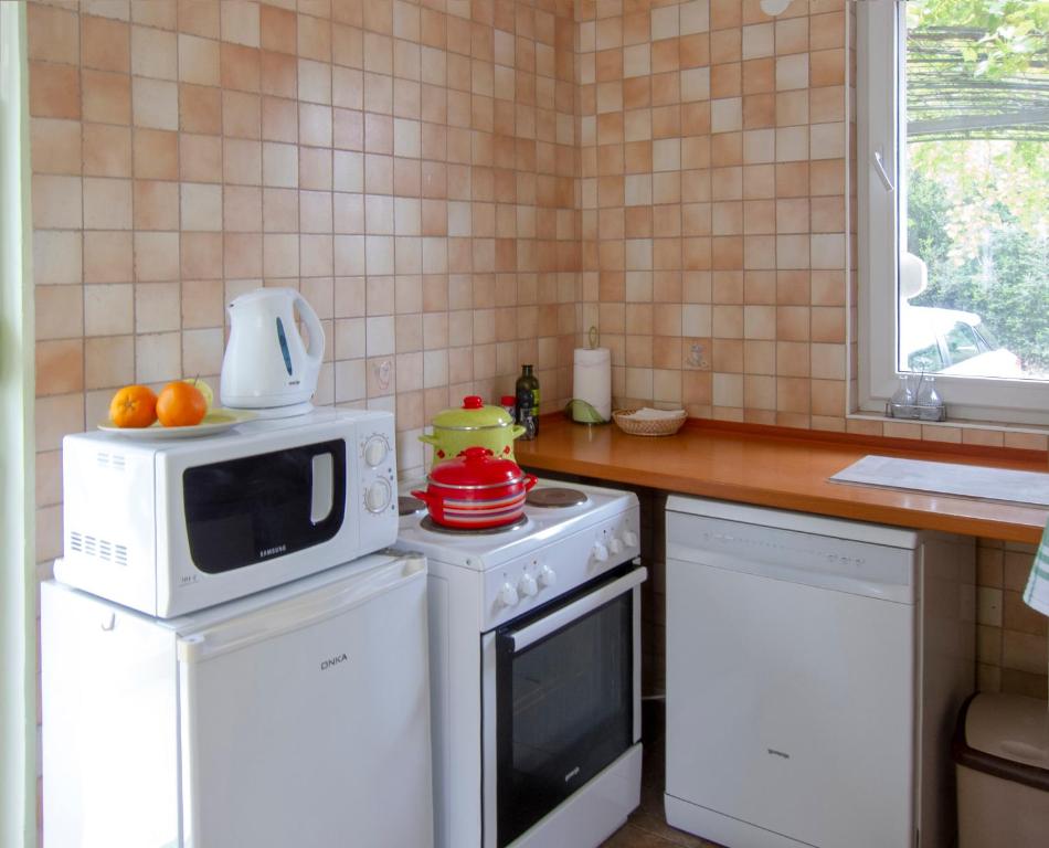 Kuchyň nebo kuchyňský kout v ubytování Villa Rossa