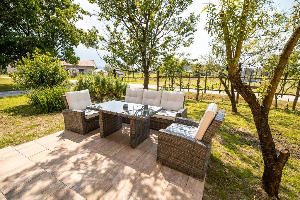 Zahrada ubytování Apartment with Sauna pr' Geči