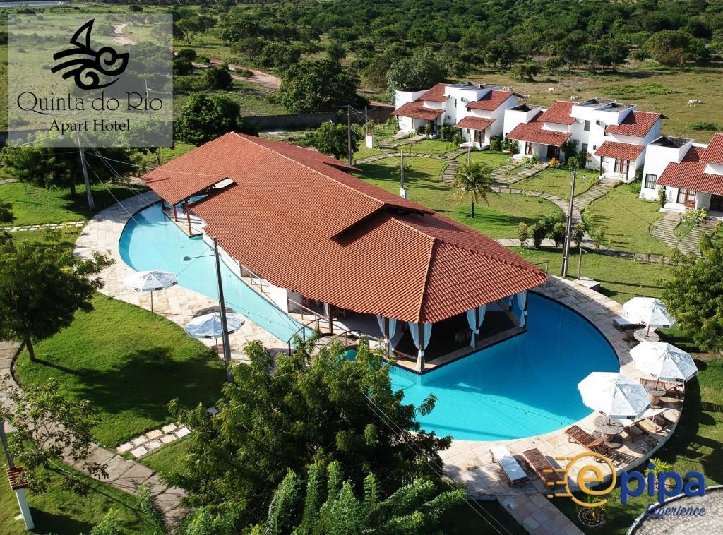 Vista sulla piscina di Quinta Do Rio - ePipa o su una piscina nei dintorni