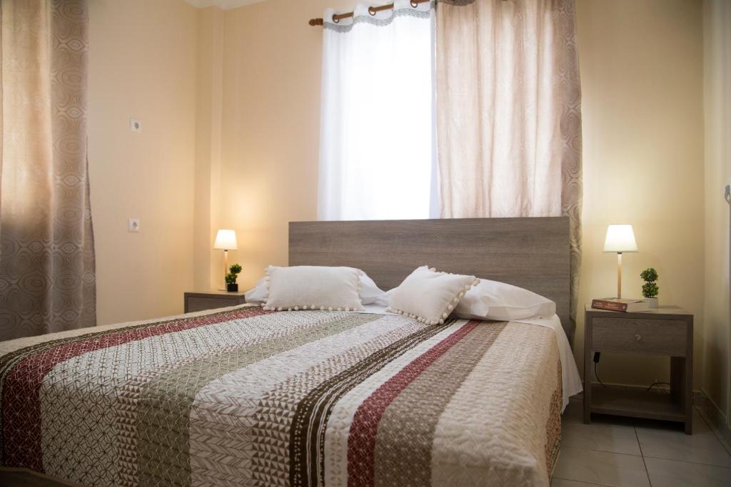 Posteľ alebo postele v izbe v ubytovaní Philippos house