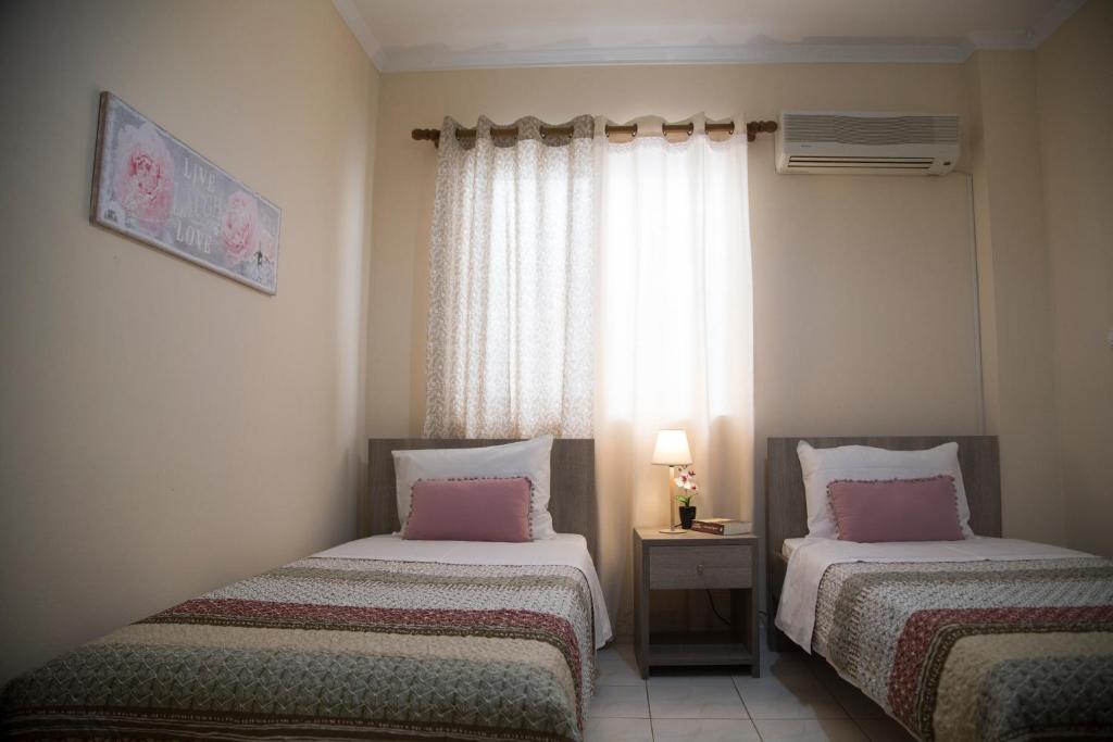 Posteľ alebo postele v izbe v ubytovaní Philippos house