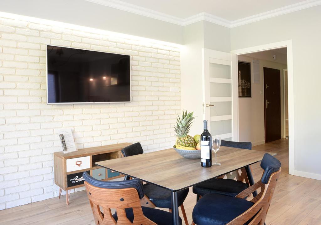 TV a/nebo společenská místnost v ubytování Apartamenty Gaja