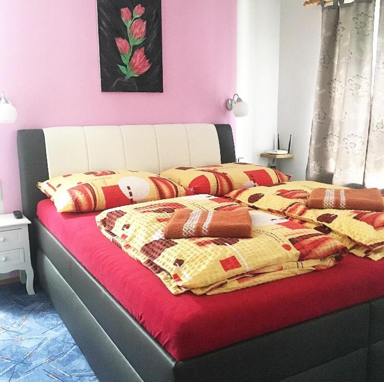 Letto o letti in una camera di Penzion Sv. Duch