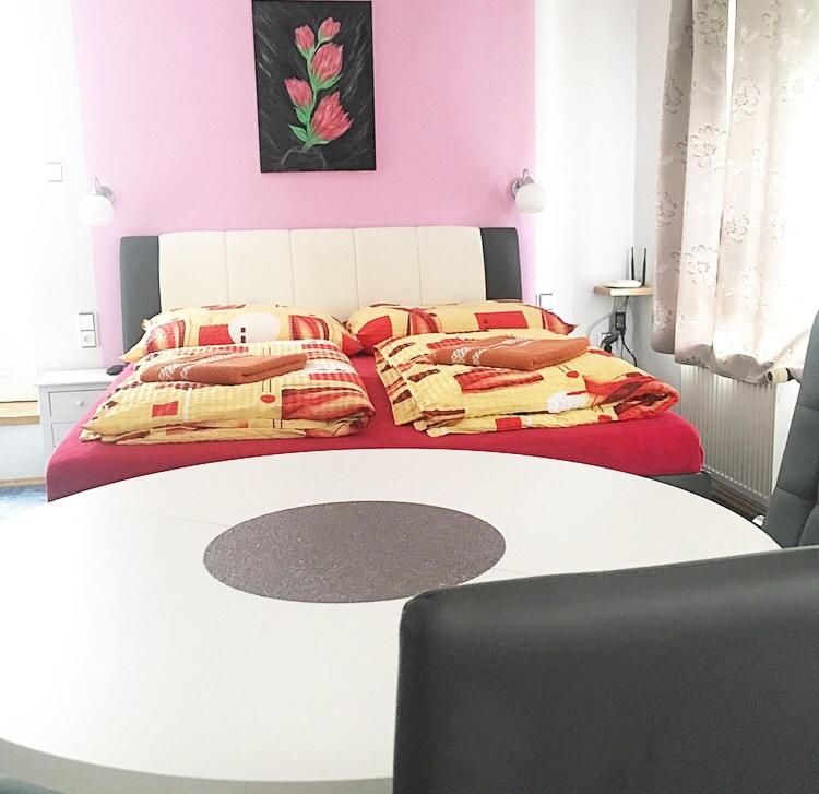 Letto o letti in una camera di Penzion Sv. Duch