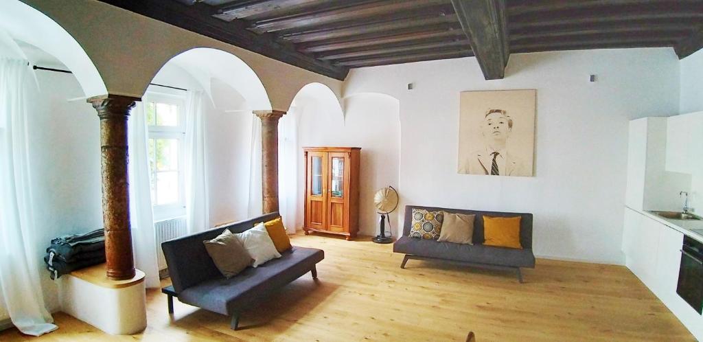 Posezení v ubytování Renaissance Apartment Marktplatz