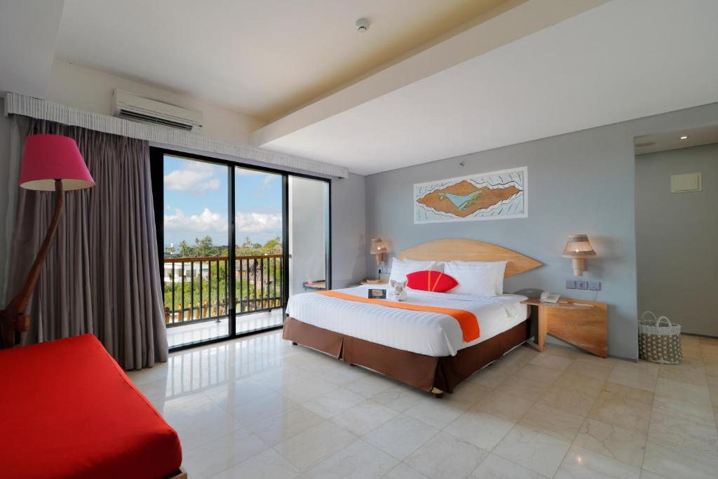 Postel nebo postele na pokoji v ubytování Koa D Surfer Hotel