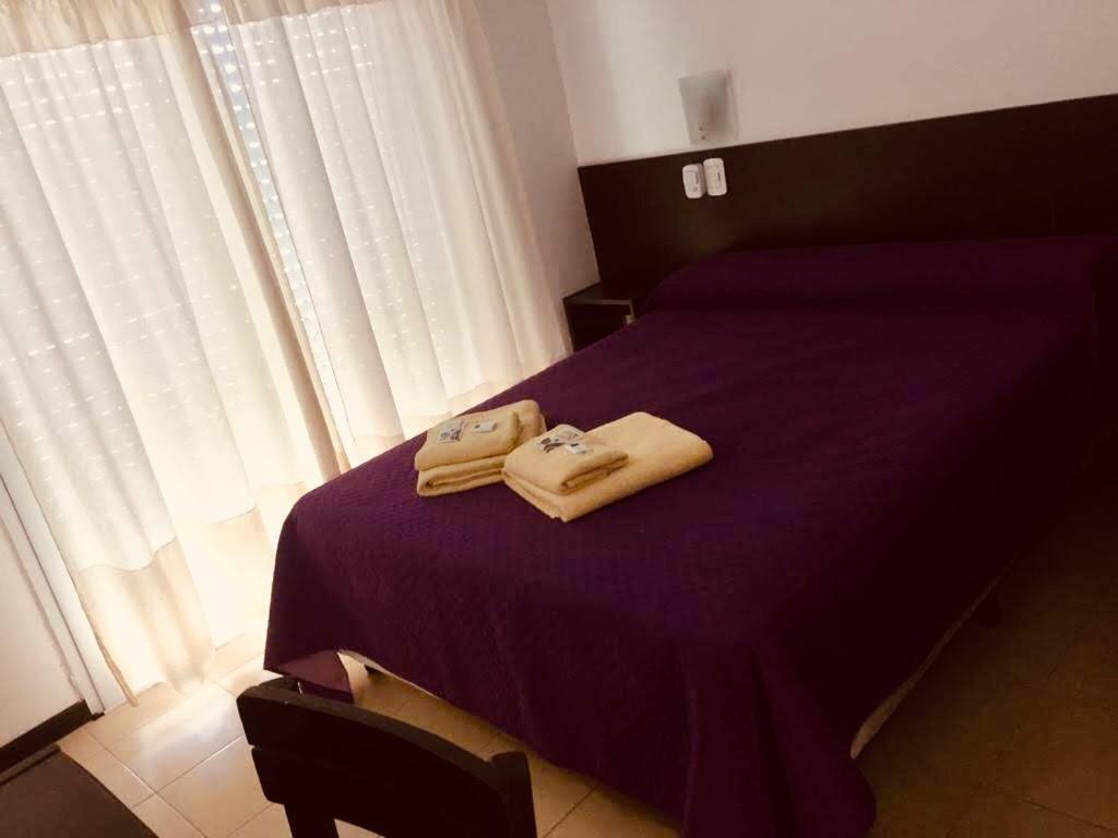 Ένα ή περισσότερα κρεβάτια σε δωμάτιο στο Hotel Nilmar