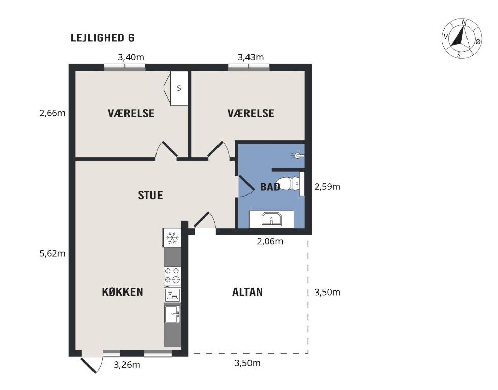 Půdorys ubytování Hotel Litorina Appartements