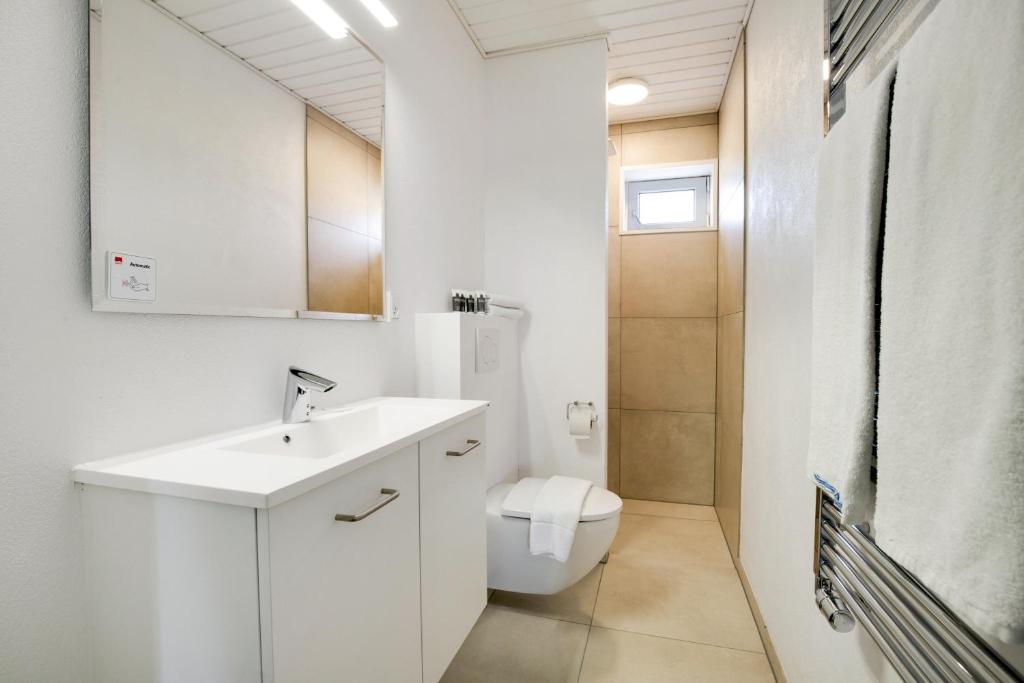 Koupelna v ubytování Hotel Litorina Appartements