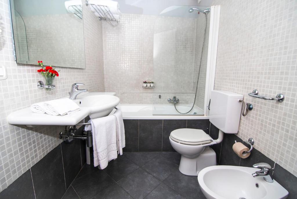 Koupelna v ubytování Hotel La Colonna
