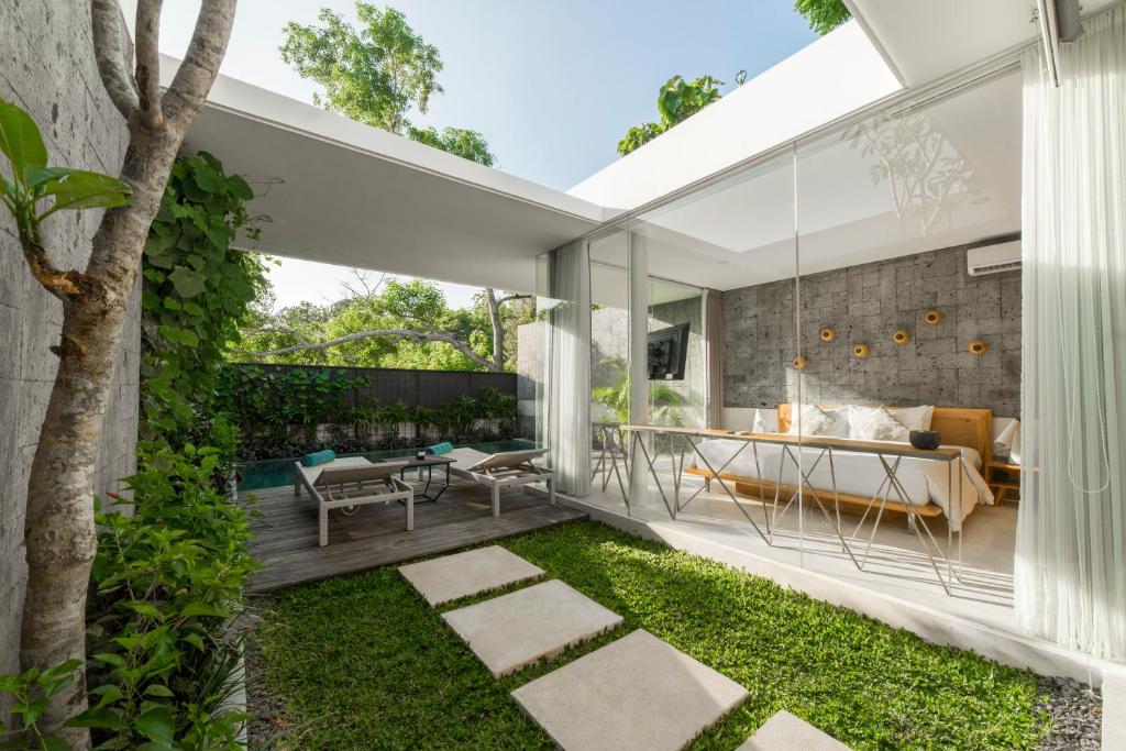Zahrada ubytování Hideaway Villas Bali Uluwatu by Kanaan Hospitality