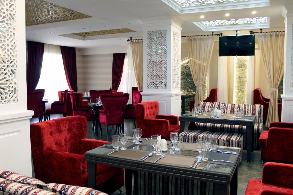 Posezení v ubytování Pamir Palace