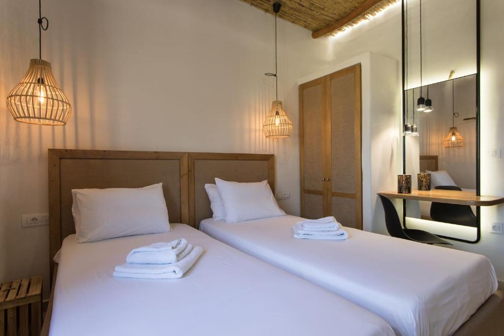 Postel nebo postele na pokoji v ubytování Ilias Apartments