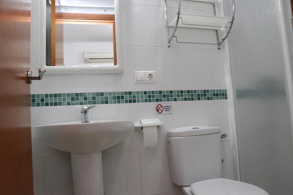 Koupelna v ubytování Apartamento central con aire acondicionado