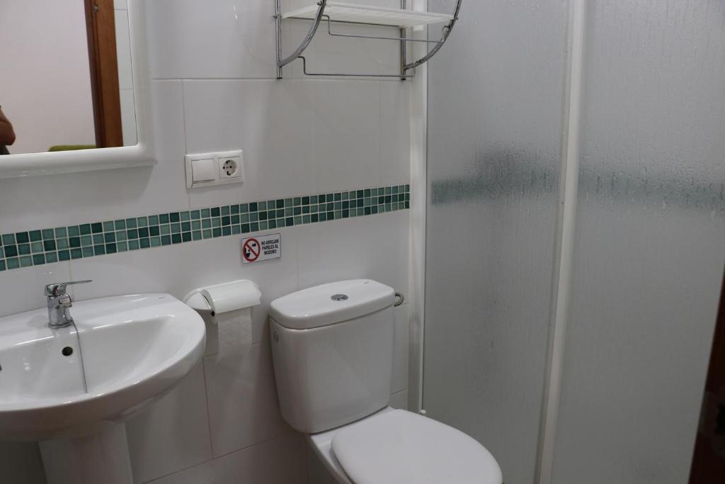Koupelna v ubytování Apartamento central con aire acondicionado