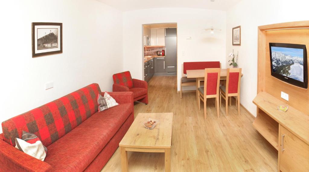 Posezení v ubytování Tarlack Appartements Hütten 34