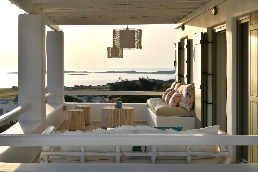 Posezení v ubytování Ciel Villas Paros